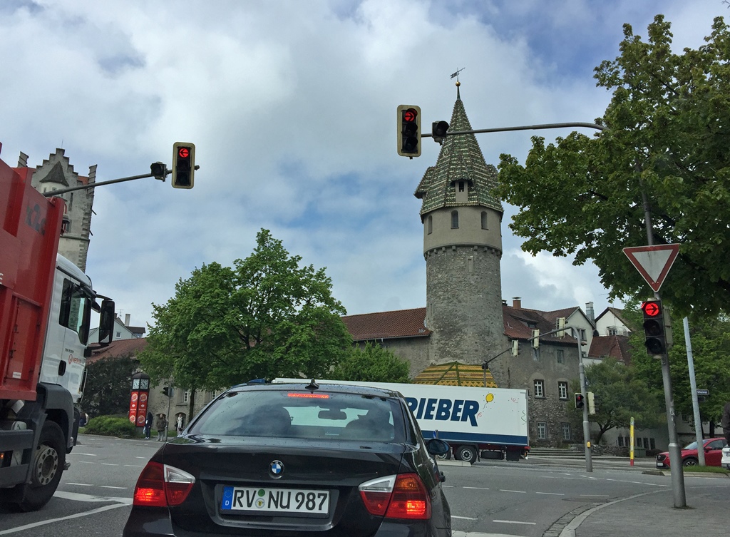 Green Tower En Route to Ravensburg Station